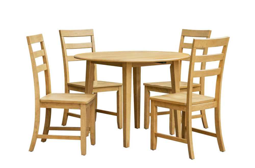 Harlow 5-Piece Drop-Leaf Kitchen Set - Natural