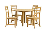 Harlow 5-Piece Drop-Leaf Kitchen Set - Natural