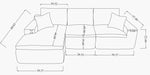 Monterey All-Foam Sectional - Beige