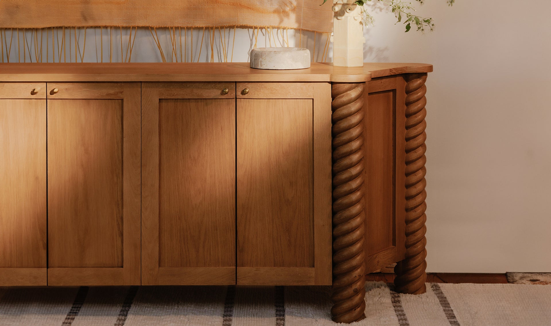 Treccia Sideboard - Oak