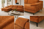 Lumo Sectional - Burnt Orange