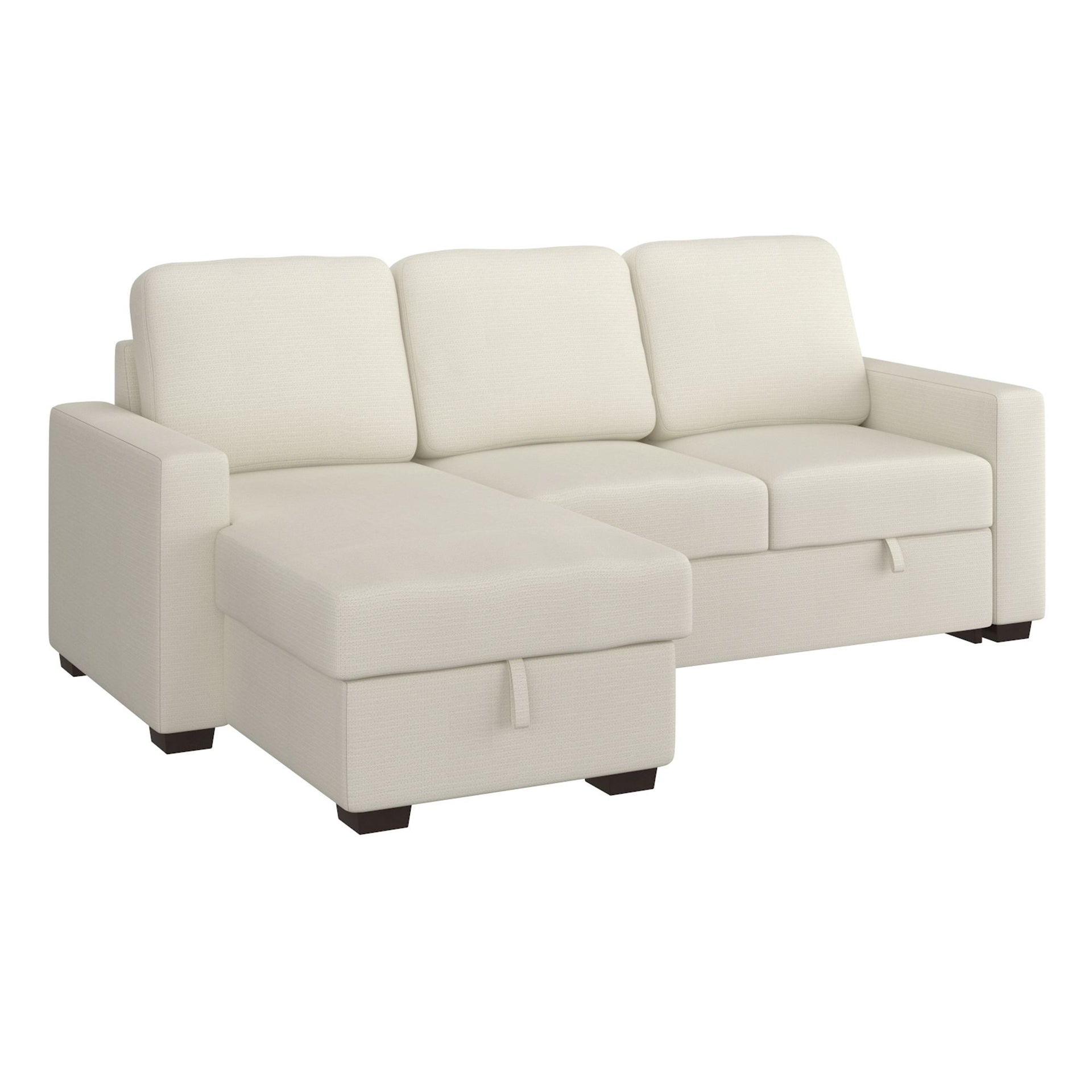 Alfonso 93.25" Sofa W/Bed & Storage