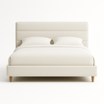 Sita Channel-Tufted Upholstered Platform Bed