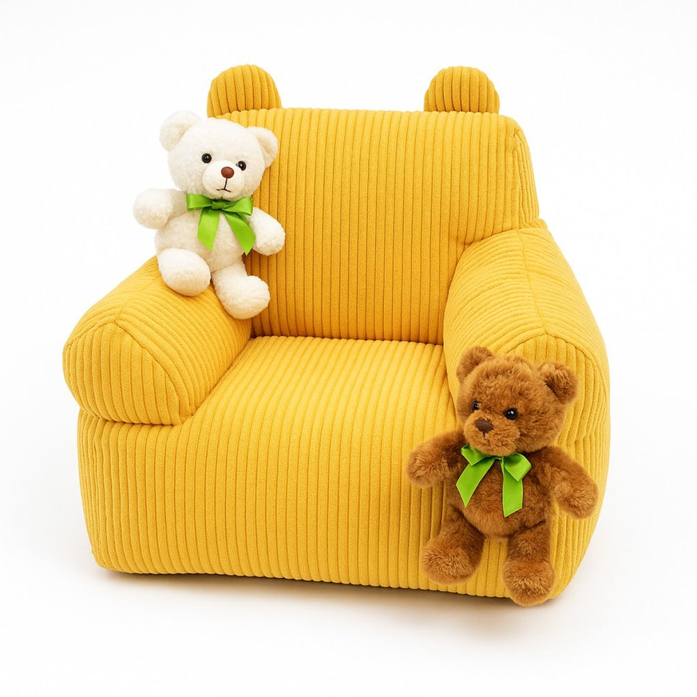 Bear Buddy Kids Armchair - Mustard Yellow