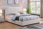 Evelyn Upholstered Platform Bed - Beige