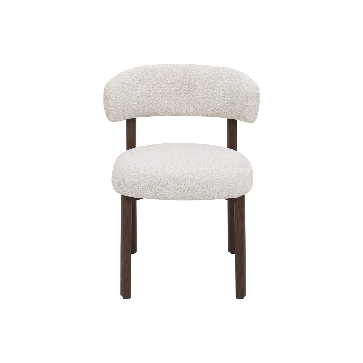 Modern Dining Chair | Fabric & Iron | Ember Curved Collection