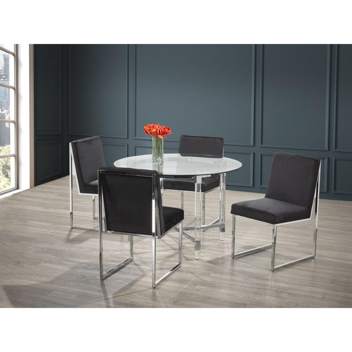Viviana 5-Piece Dining Set - Black