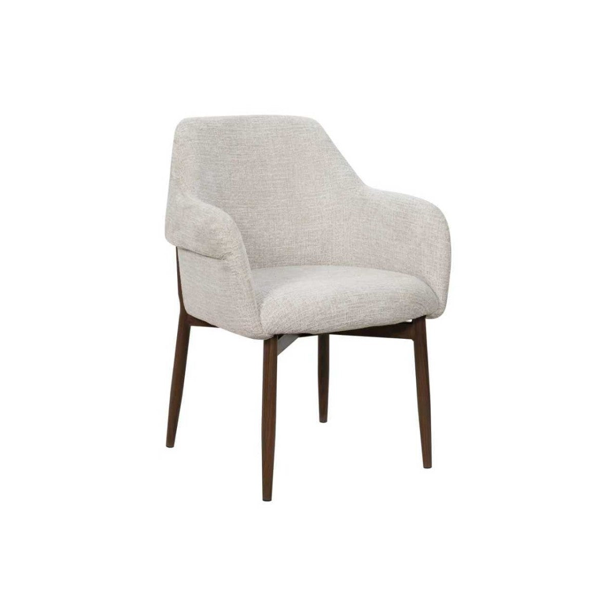 Modern Dining Chair | Fabric & Iron | Arlo Upholstered Collection