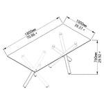 Adriana Dining Table - Gold