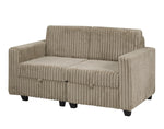 Lotus Modular Sectional Sofa - Brown