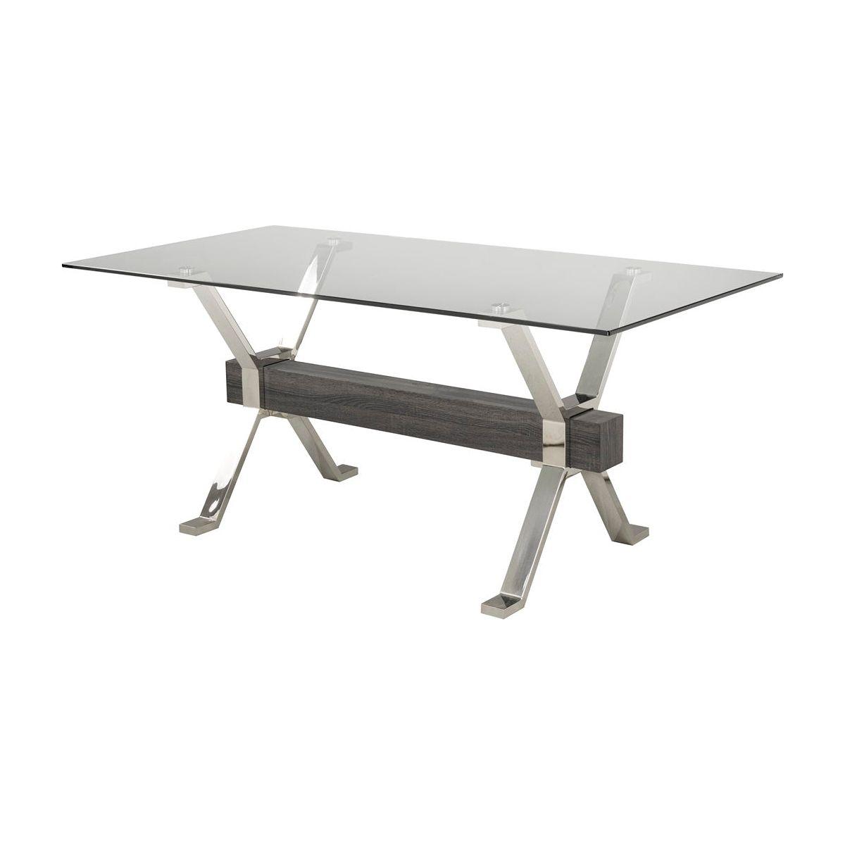 Ezra Dining Table, Silver