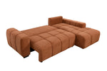 Ziva Sectional Sleeper - Burnt Orange