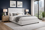 Lennox Upholstered Platform Bed - Beige