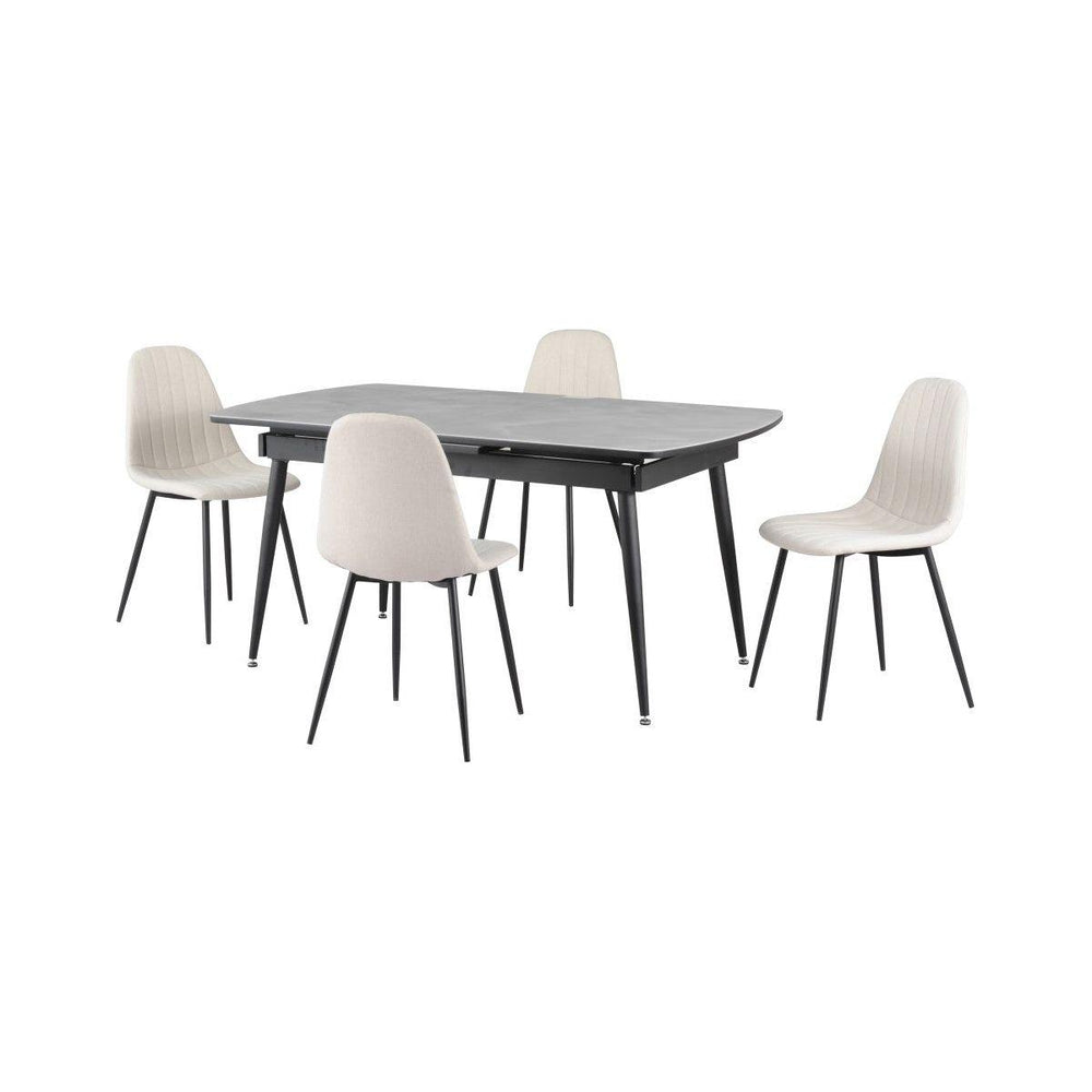Zane Dining Set - Beige