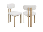 Luna Modern Dining Chair - White (Set of 2)