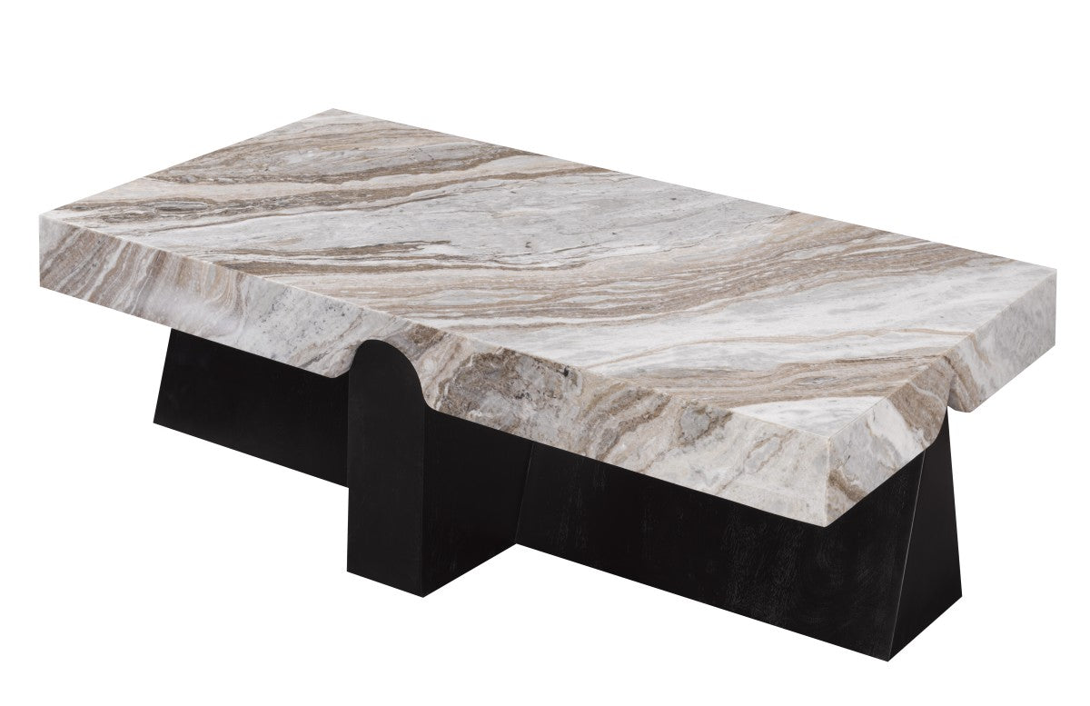 Akira Coffee Table, Marble Top