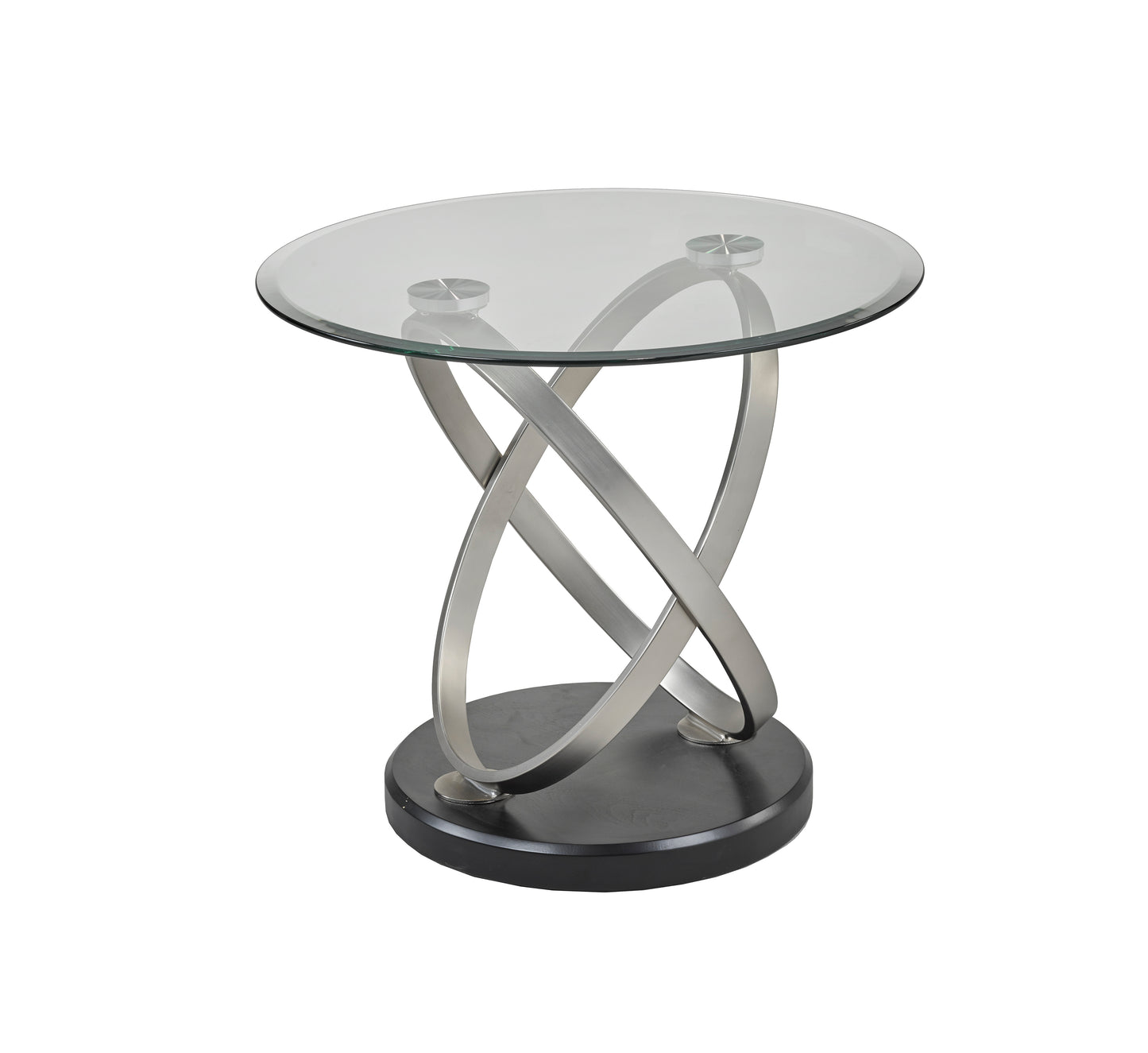 Andrew Sofa Table Series, Black/Silver