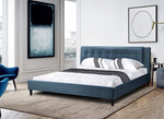 Zachariah Platform Bed - Grey