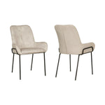 Lara Dining Chair - Beige (Set of 2)