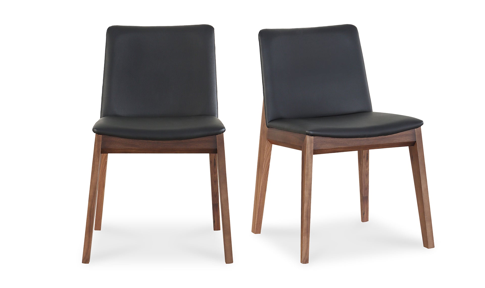 Deco Dining Chair - Ebony PVC (Set of Two)