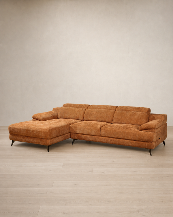 Lumo Sectional - Burnt Orange