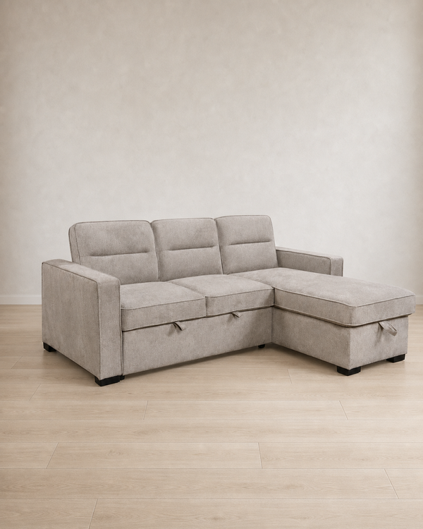 Kora Sectional Sleeper - Taupe