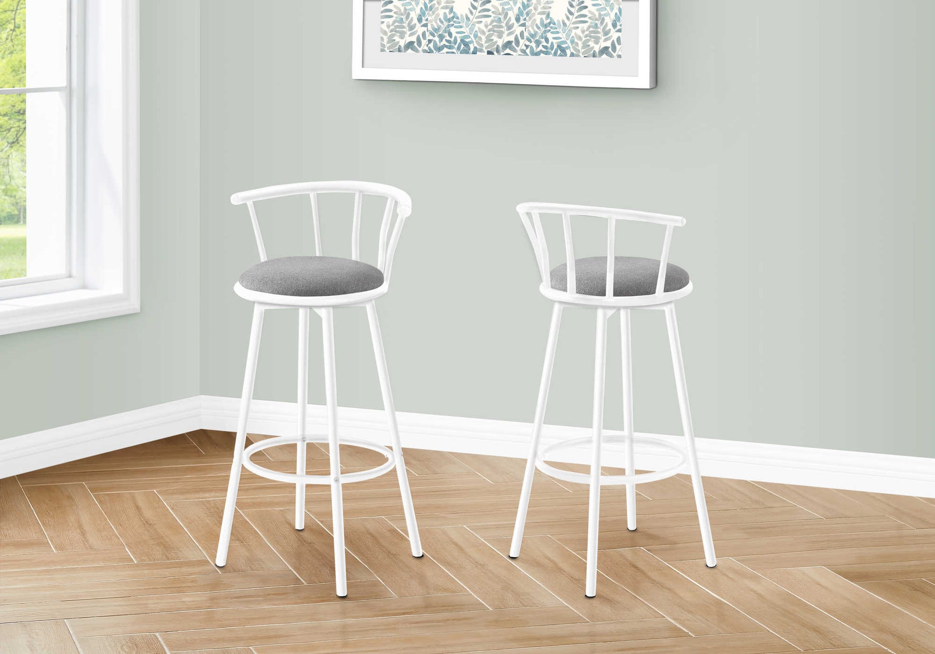 Windsor-Back Bar Stool – Set of 2