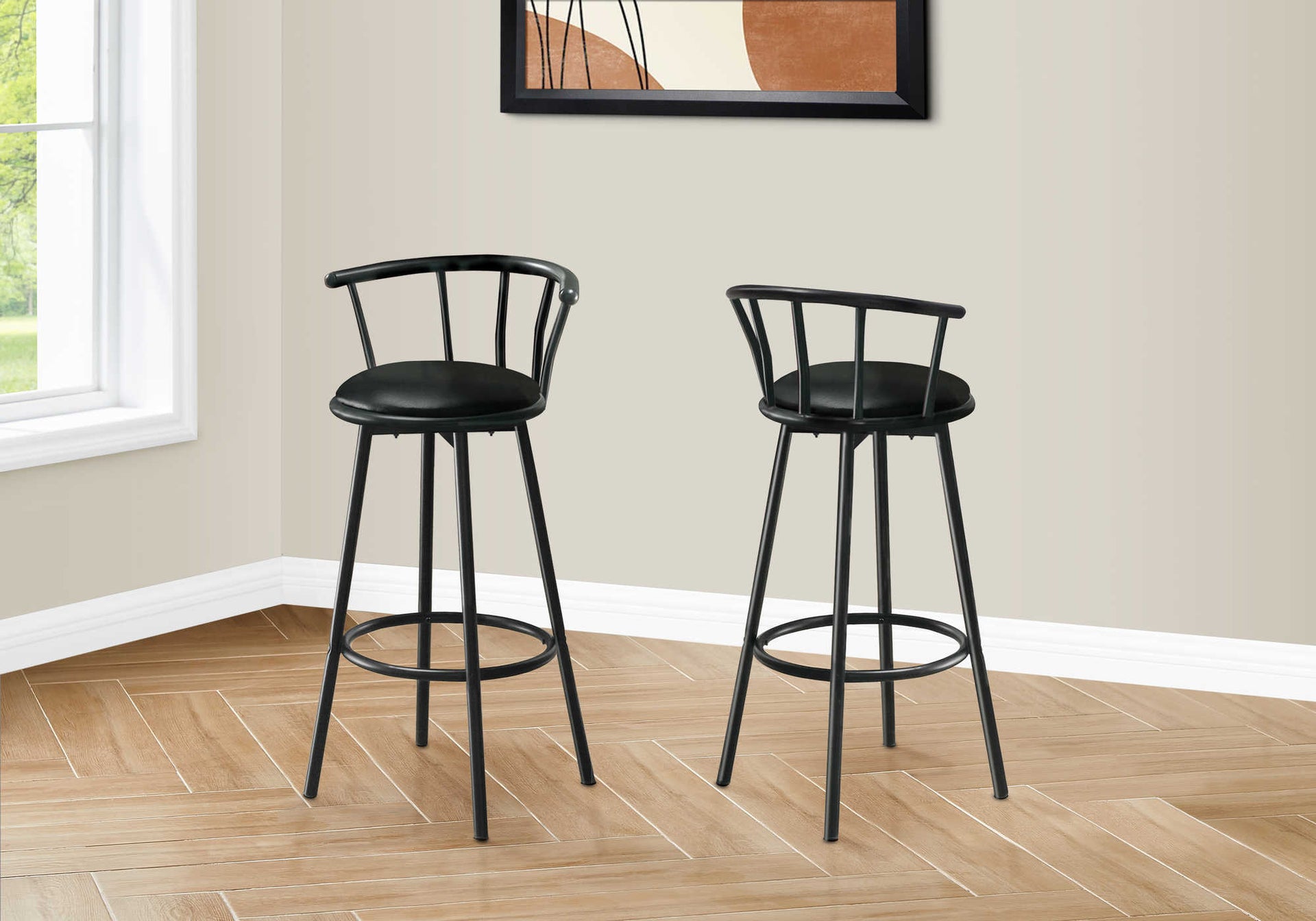 Windsor-Back Bar Stool – Set of 2