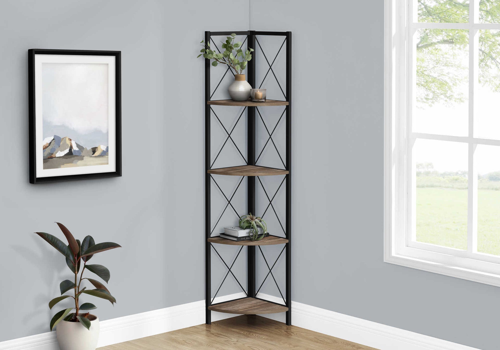 UrbanIron 5-Tier Corner Shelf