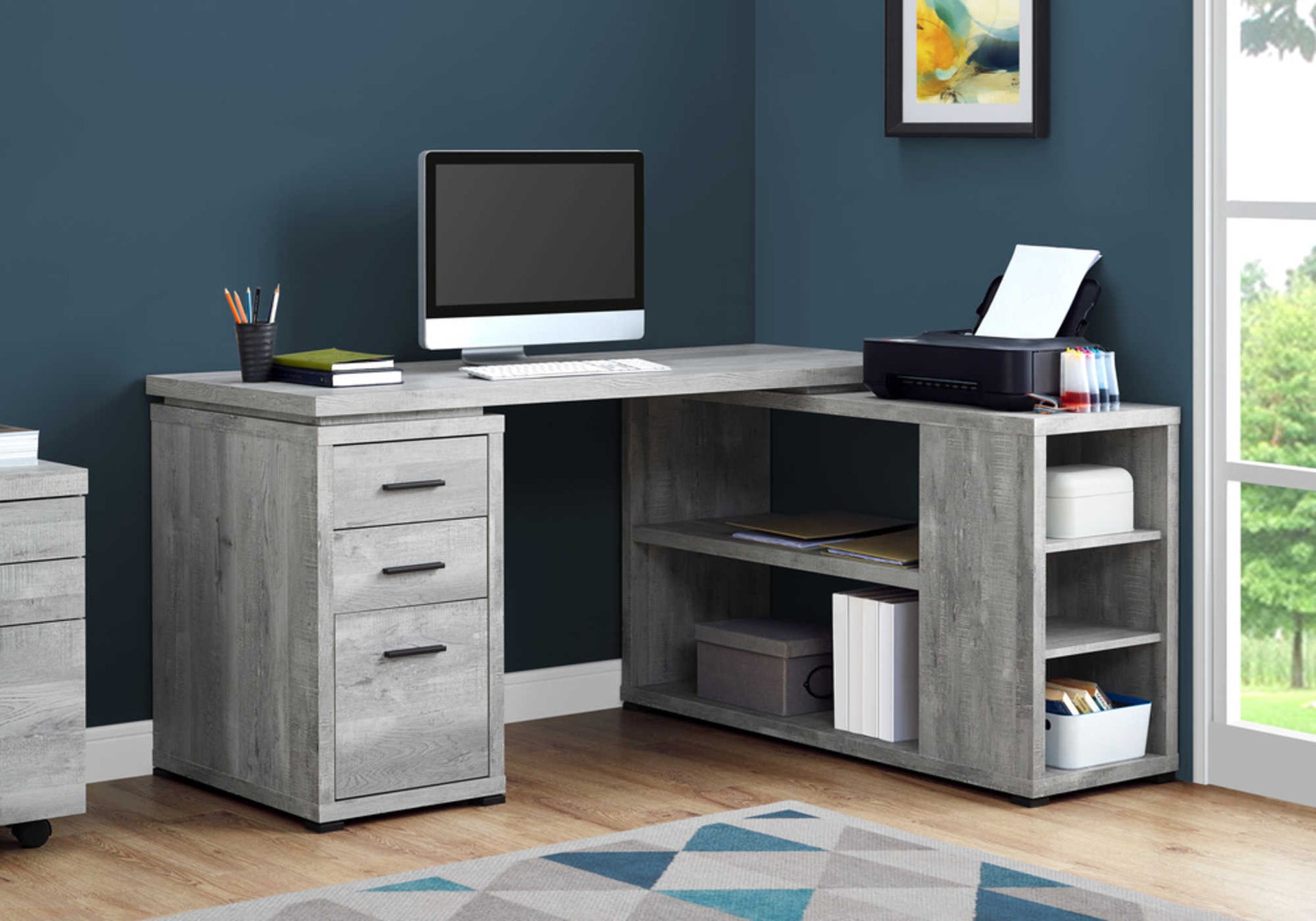 Marco L-Shaped Workstation Desk