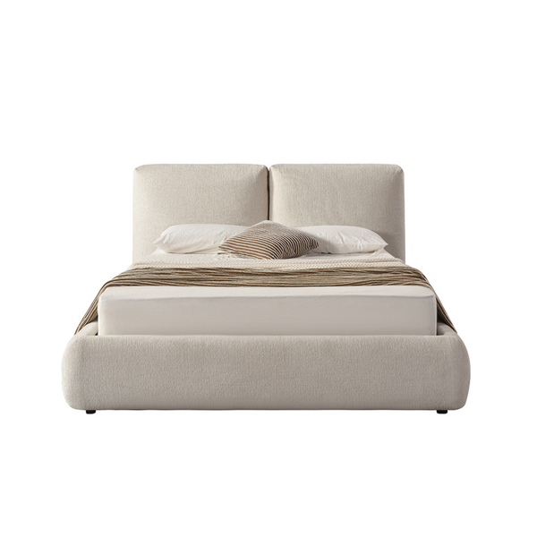 Sloane Low-Profile Upholstered Platform Bed - Beige