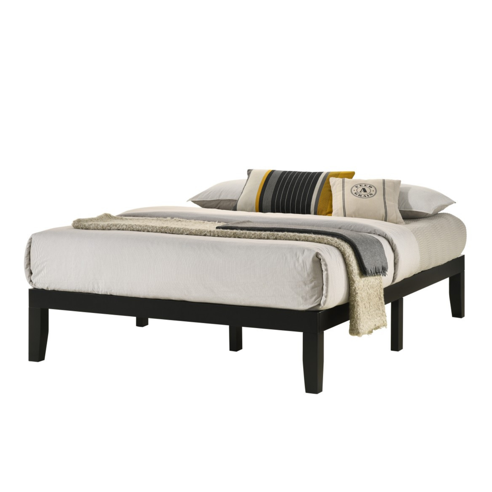 Addicus Upholstered Platform Bed - Black