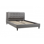 Zachariah Platform Bed - Grey