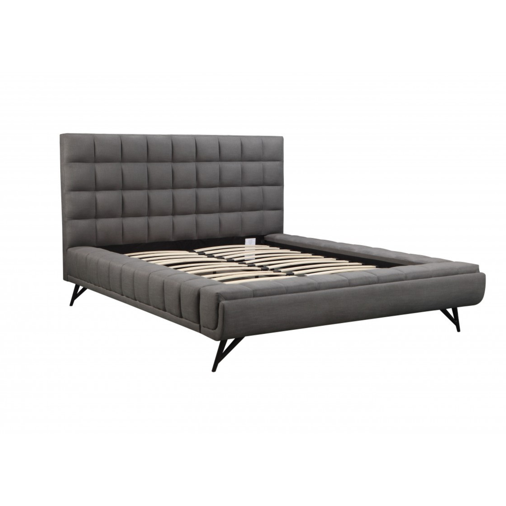Marty Platform Bed - Grey
