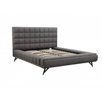 Marty Platform Bed - Grey