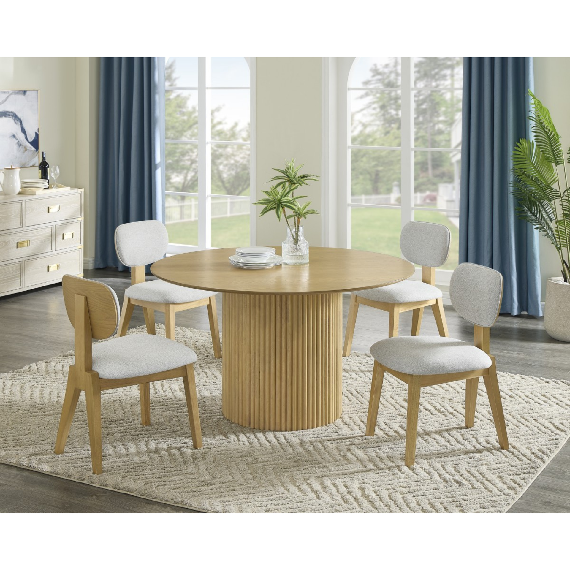 Terra Dining Set - 5-Piece Natural