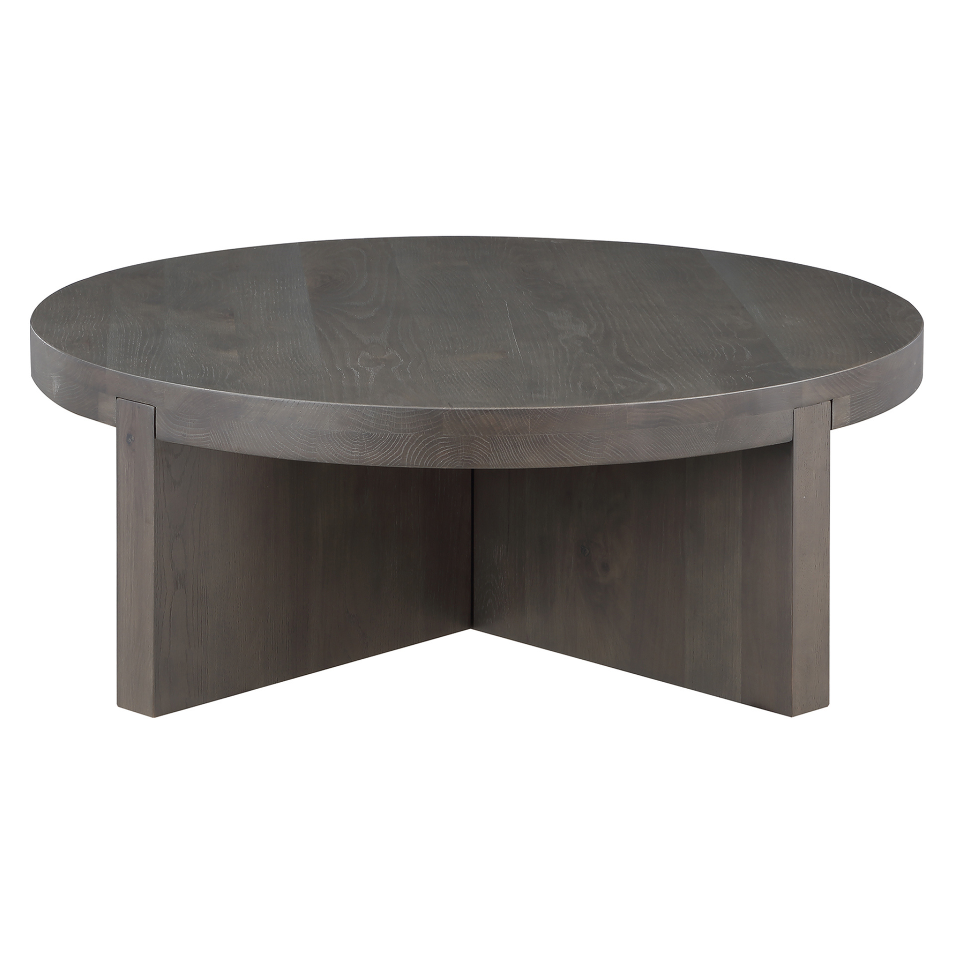 Folke Coffee Table - Round Dark Brown