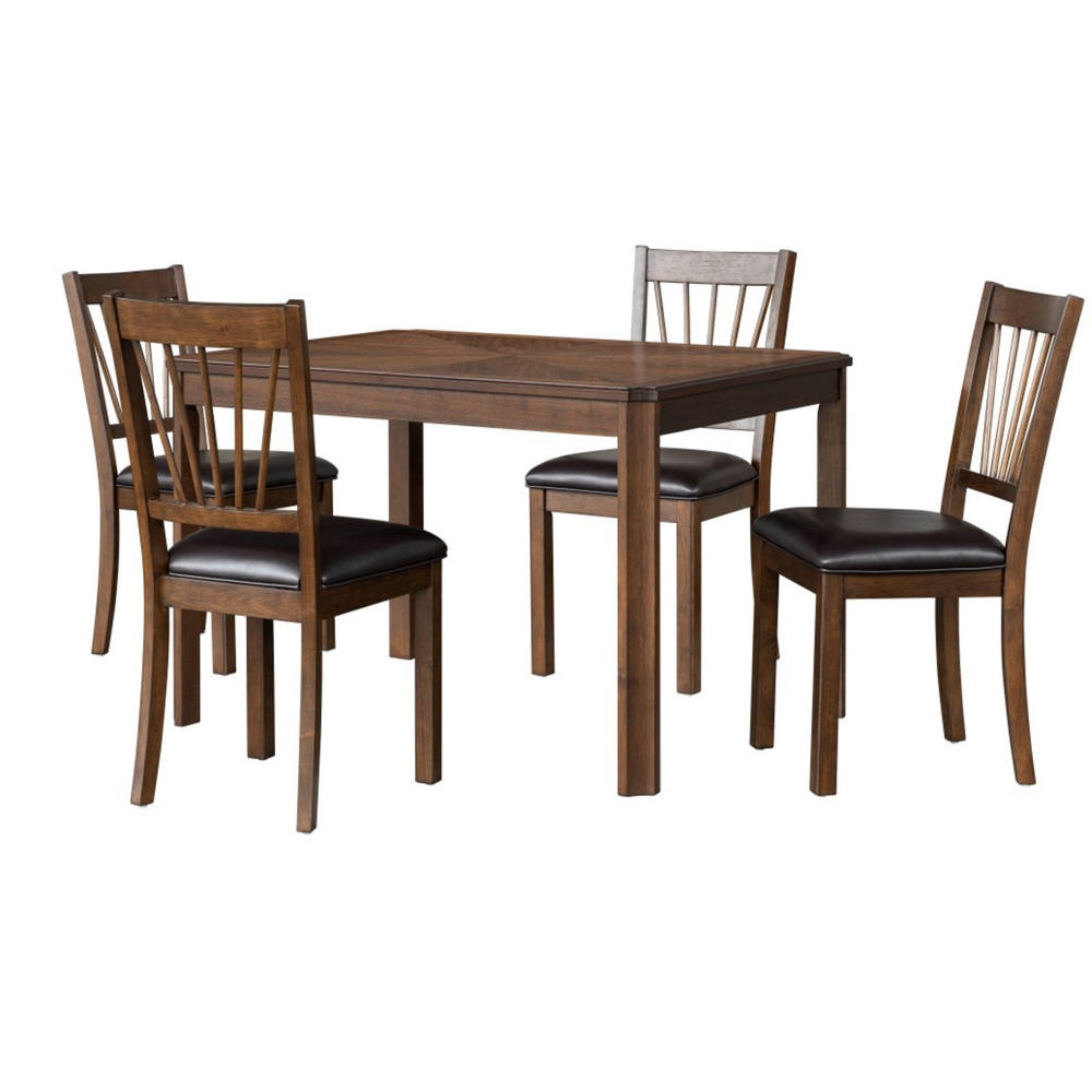 Aubin Dining Set - Brown