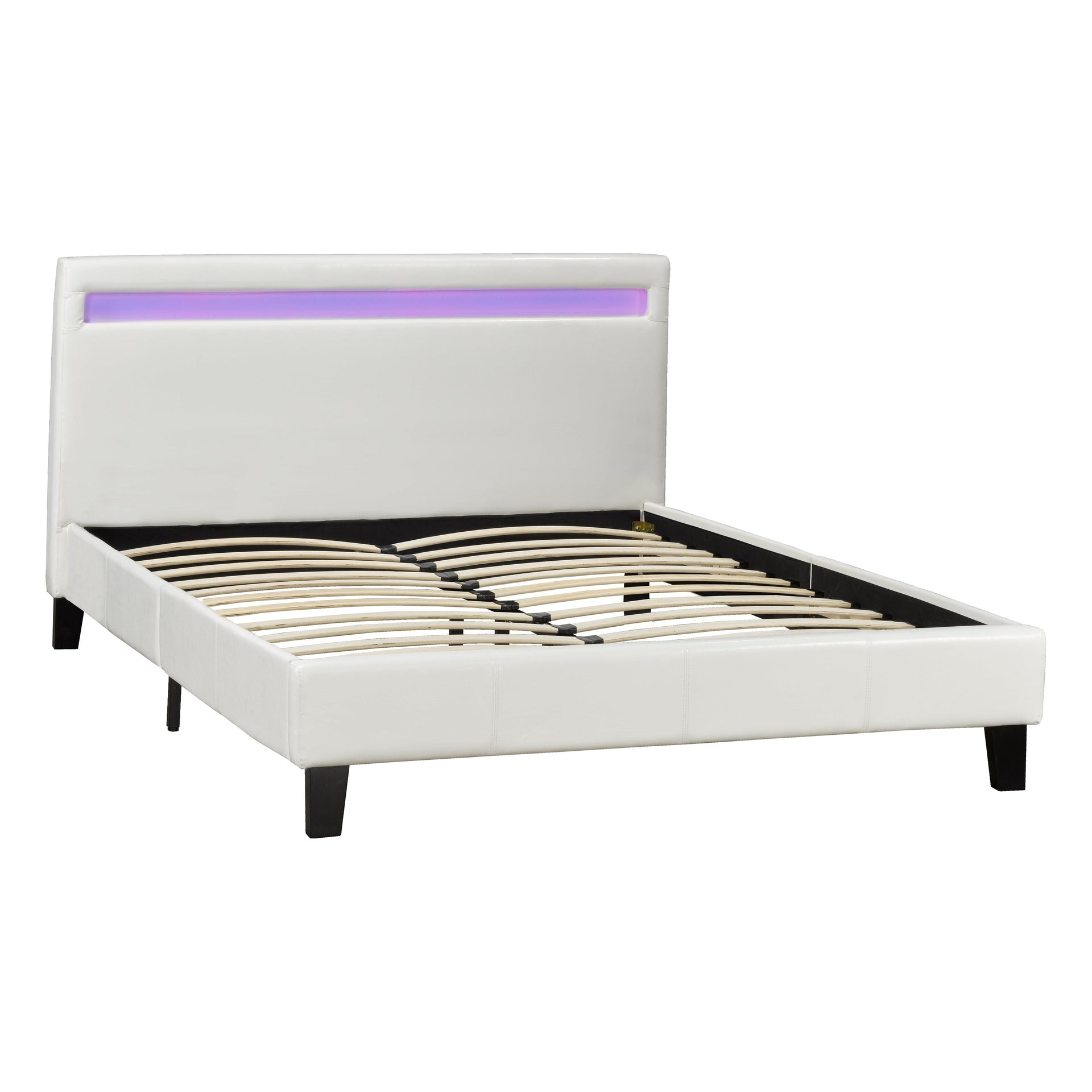 Dhara Platform Bed - Queen LED White
