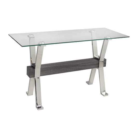 Ezra Coffee Table Series, Grey/silver