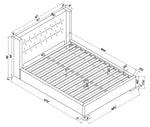 Lennox Upholstered Platform Bed - Beige