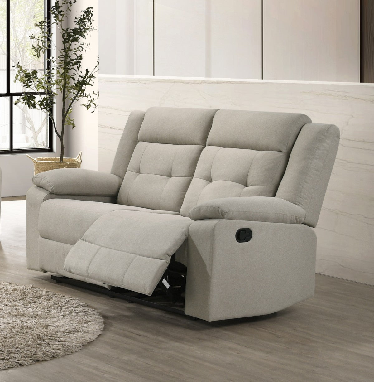 Contemporary Furniture | Linen & Fabric | Tennessee Recliner Loveseat Collection