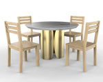 Halsey Dining Table - Gold