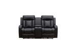 Oakwood Leather Power Recliner Love Seat