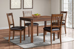 Aubin Dining Set - Brown
