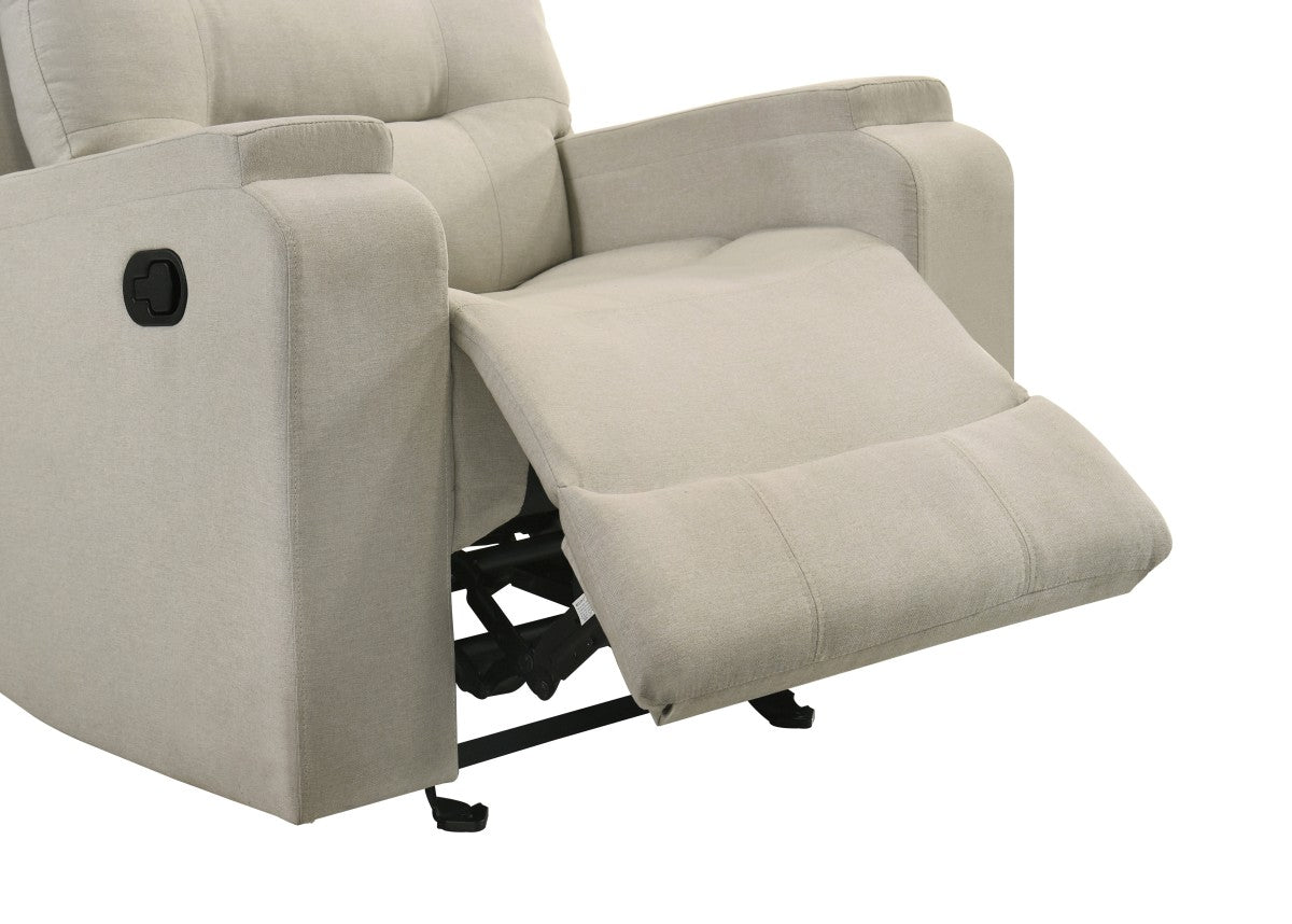 Contemporary Chair | Fabric | Beige | Hudson Recliner Collection