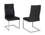 Bramley 5-Piece Glass Dining Set - Black