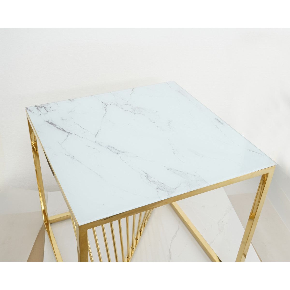 Alexa Side Table, Gold