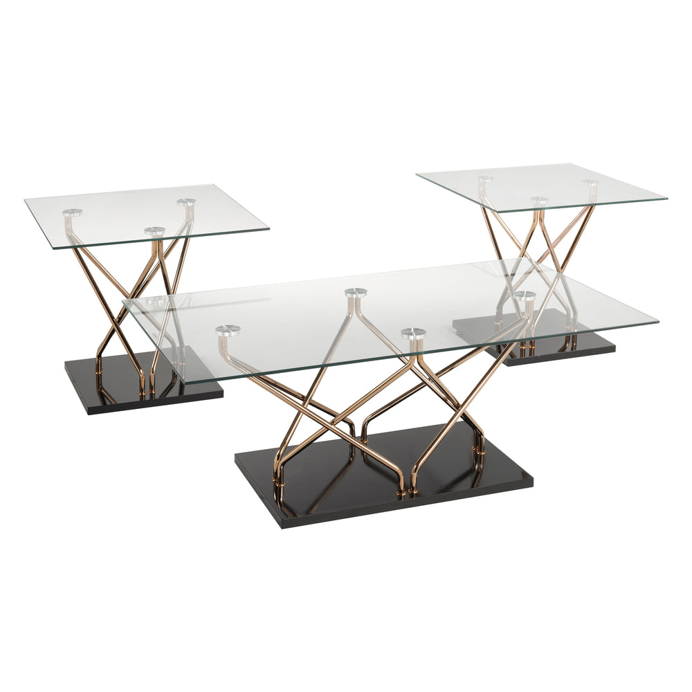 Ross Coffee Table Set - Black