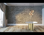 Halsey Dining Table - Gold